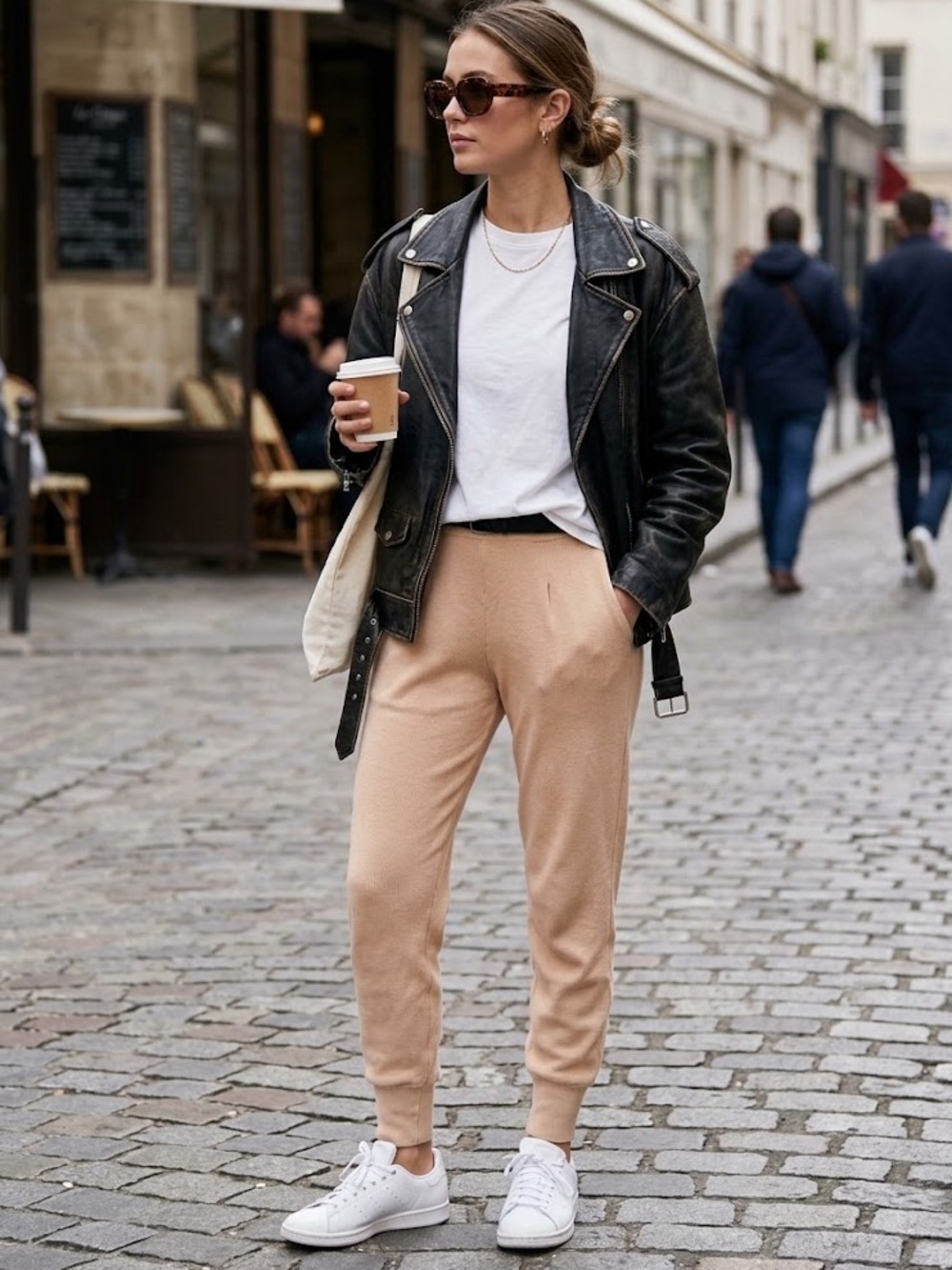 Varley Amberly Pleated Jogger Sand